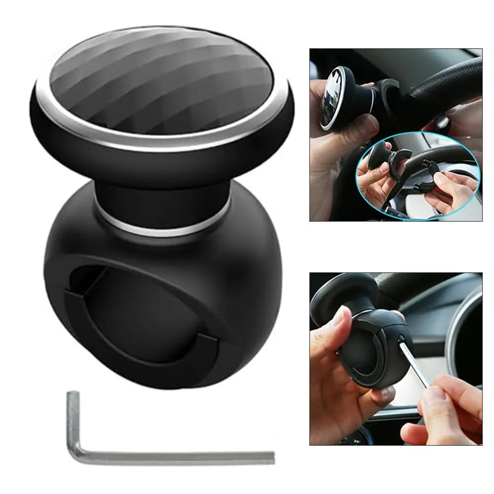 Car Duty Anti Slip Steering Wheel Knob Spinner ABS And Premium Fit For Cars