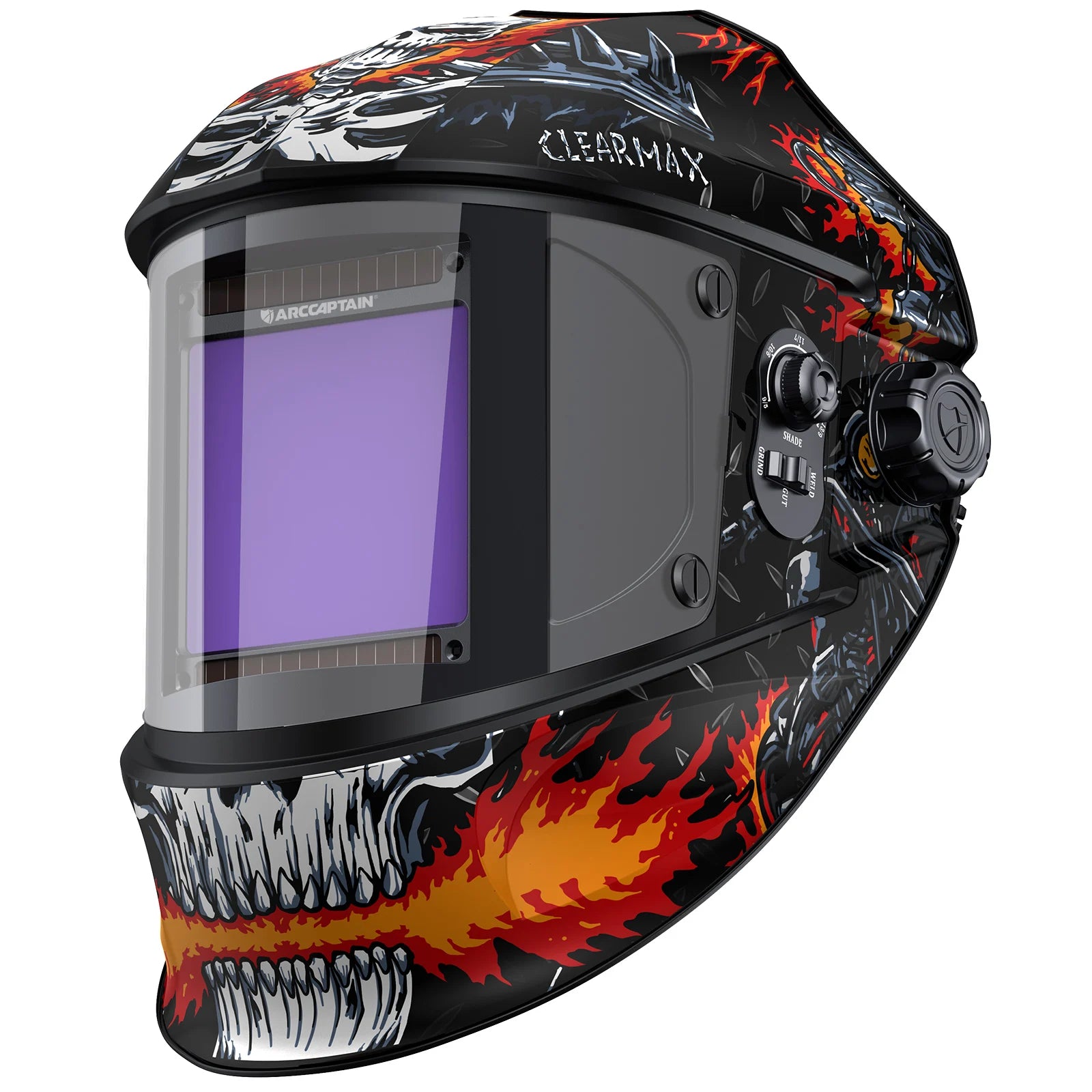 ARCCAPTAIN Auto Darkening Welding Helmet 1/1/1/1 Large Viewing 4 Arc Sensor Solar Power Welding Mask For ARC MIG MAG TIG CUT
