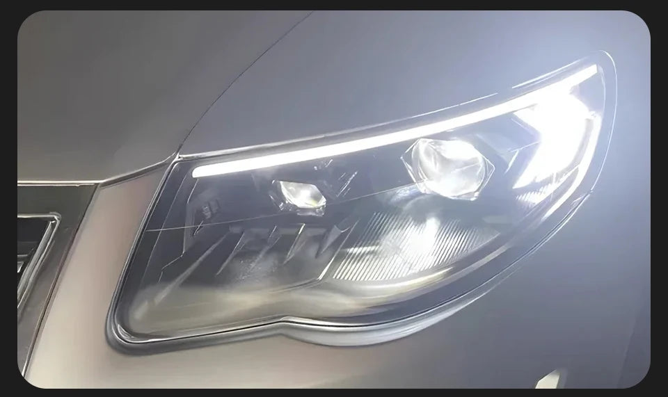 AKD Head Lamp for VW Touareg LED Headlight 2007-2010 Headlights Touareg DRL Turn Signal High Beam Angel Eye Projector Lens