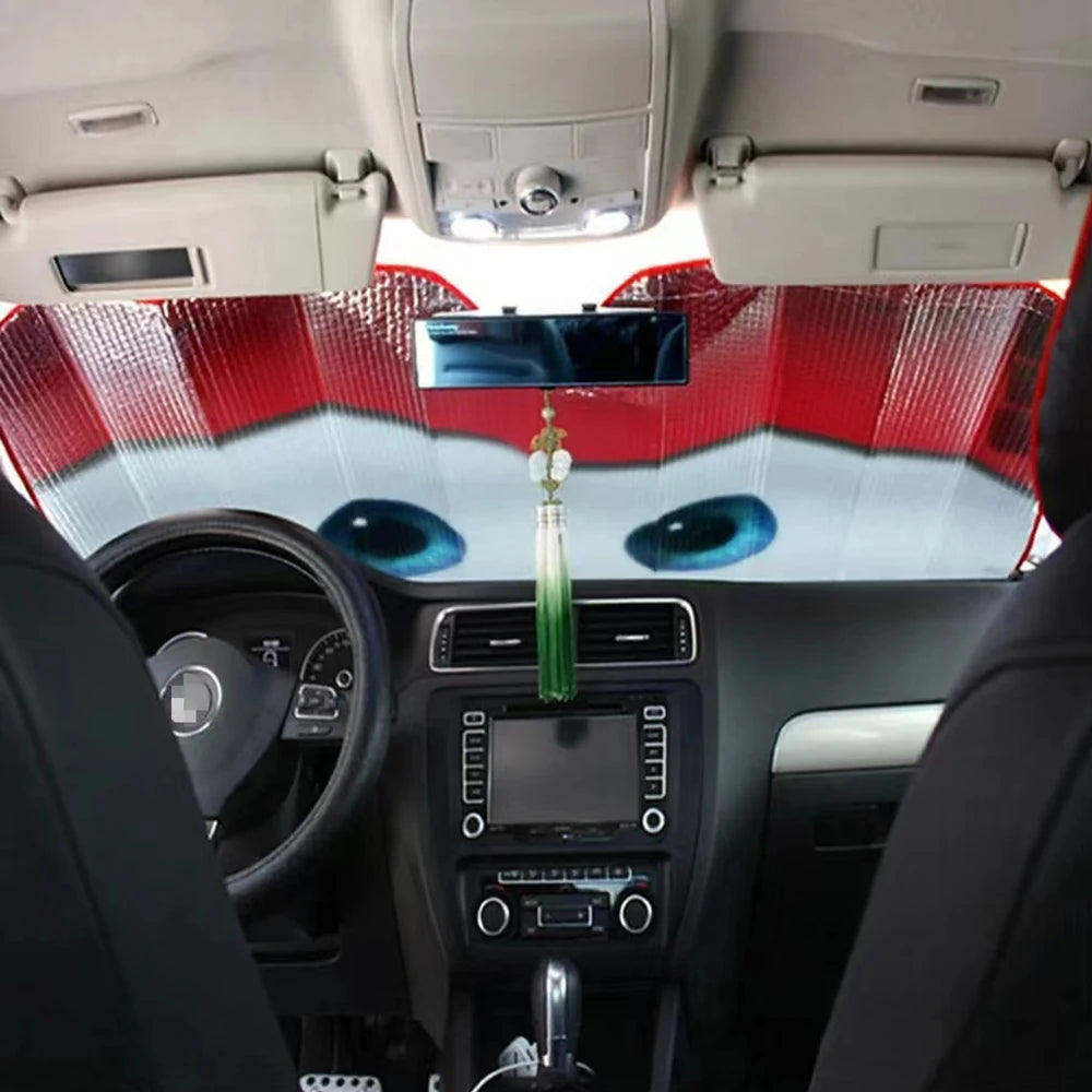 Car Solar Protection 4 Colors Eyes Heated Windshield Sunshade Car Window