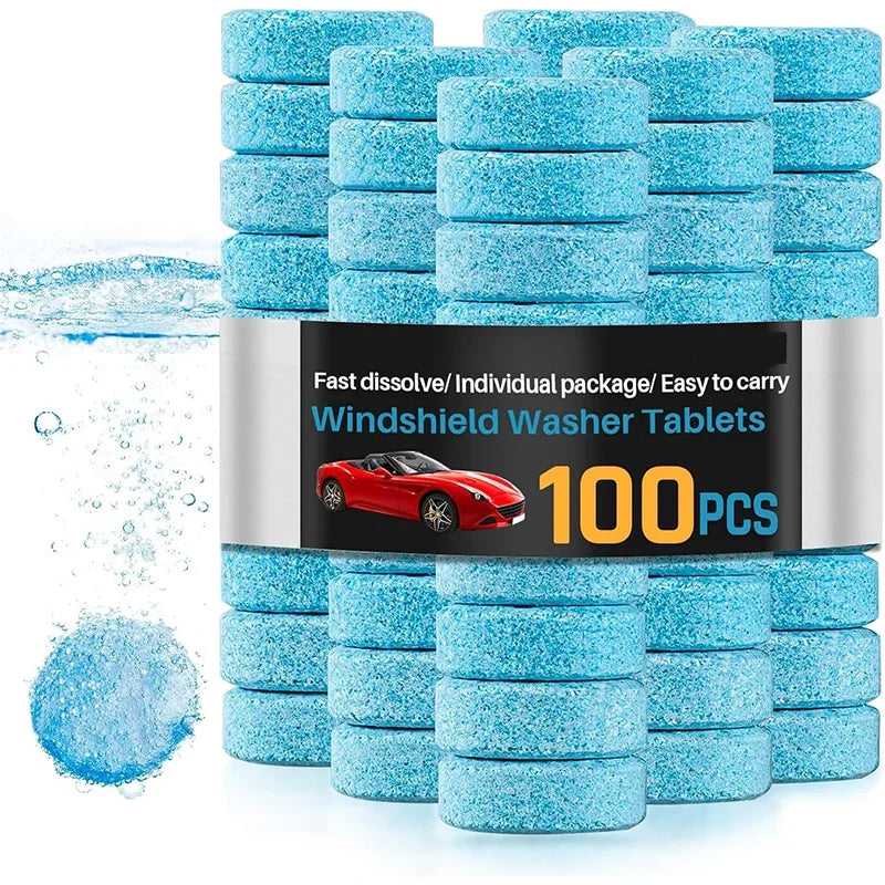 Car Windshield Washer Fluid Concentrated Tablets Solid Effervescent Wiper Tablet Premium Automotive Accessory
