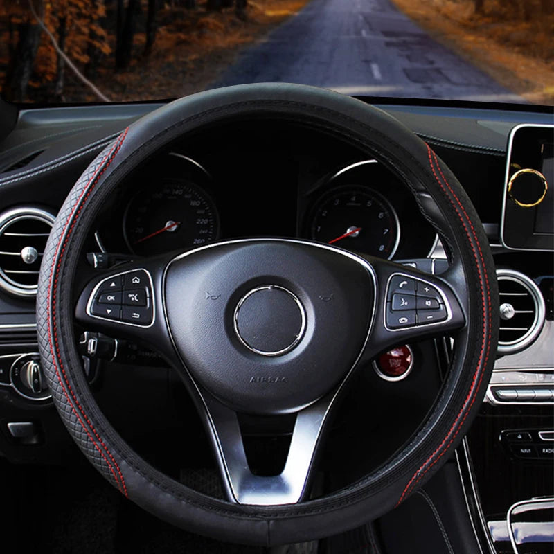 37-39CM Steering Wheel Cover Anti Slip Breathable Steering Cover Universal
