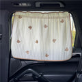 Cute Cartoon Embroidered Thickened Cotton Baby Car Window Sunshade Cover UV