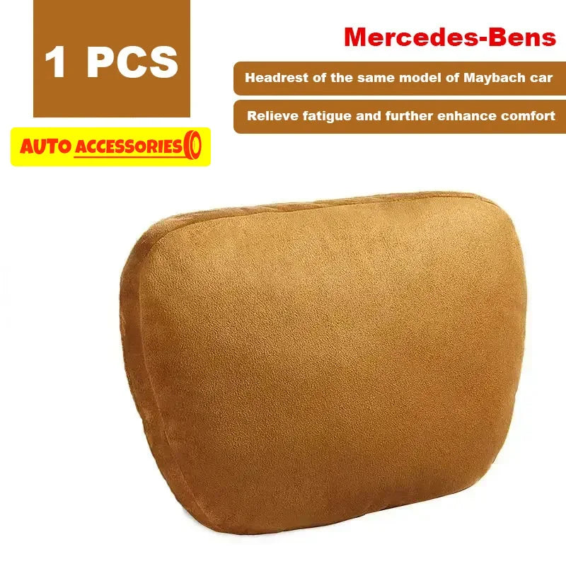 Car Headrest Neck Support Seat Maybach Design S Class Soft Universal Interior