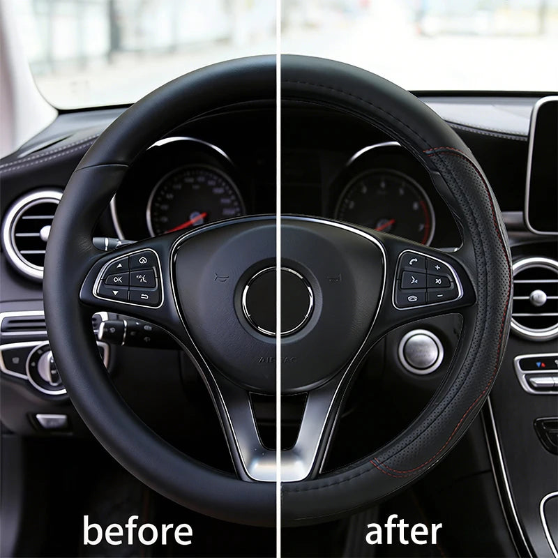 Truck steering wheel protective cover 40-50cm 16-20 "PU leather wear-resistant