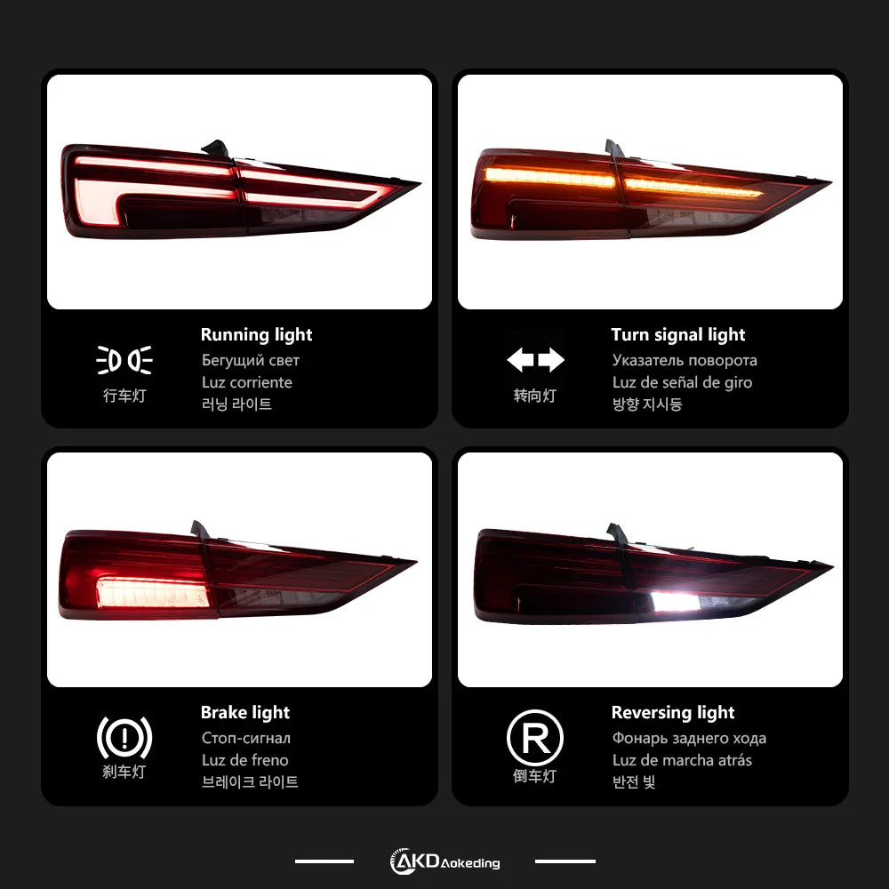 Car Lights for Audi A3 8V Limousine Sedan 2013-2020 LED Auto Taillight Assembly Upgrade Dynamic Turn Signal Lamp Accessories