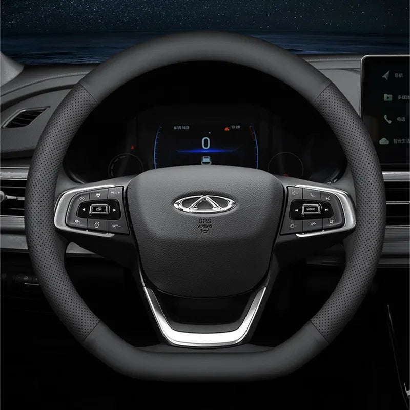 Car Steering Wheel Covers Ultra-thin O-shape Full Hole Wrap Universal 37-38cm