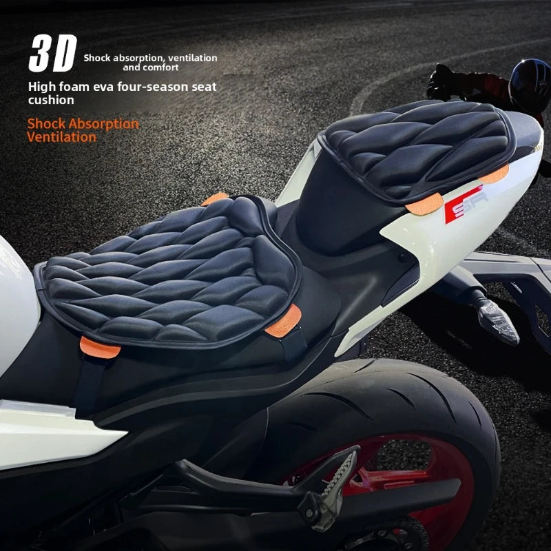 Motorcycle Seat Cover 3D Comfort Air EVA Cushion Waterproof UV Heat Interior