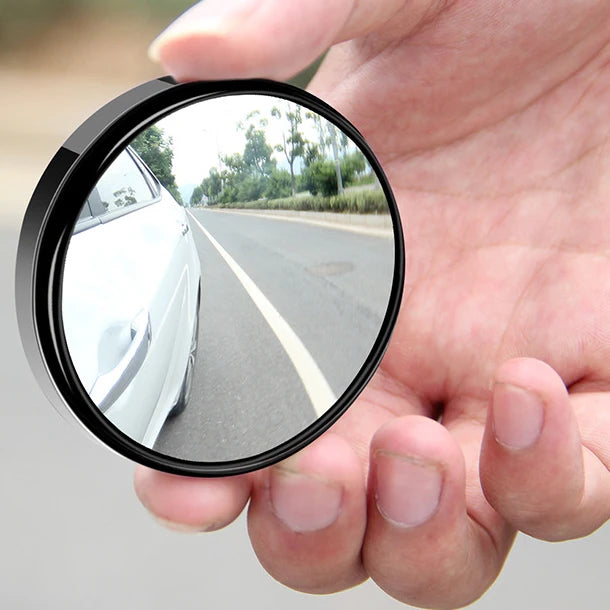 360 Degree Adjustable Blind Spot Mirror Car Auxiliary Rearview Convex Round Premium Automotive Accessory