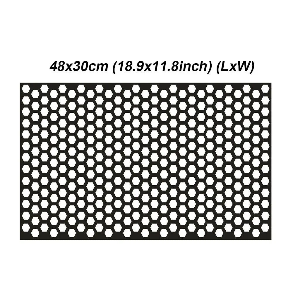Honeycomb Car Sticker Cut-out Hollow Auto Lamp Film Grid Side Shield Headlamp Taillight Film Decals Car Wrap Sticker 48*30cm