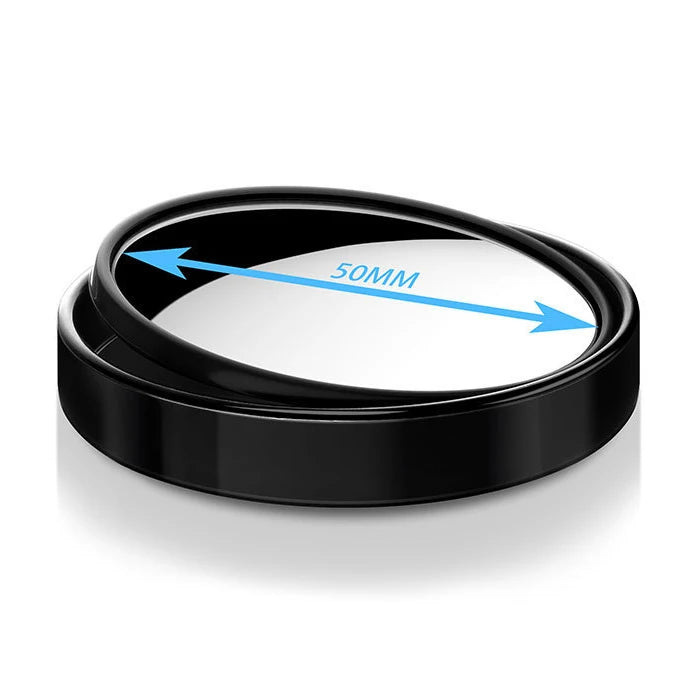 360 Degree Adjustable Blind Spot Mirror Car Auxiliary Rearview Convex Round Premium Automotive Accessory
