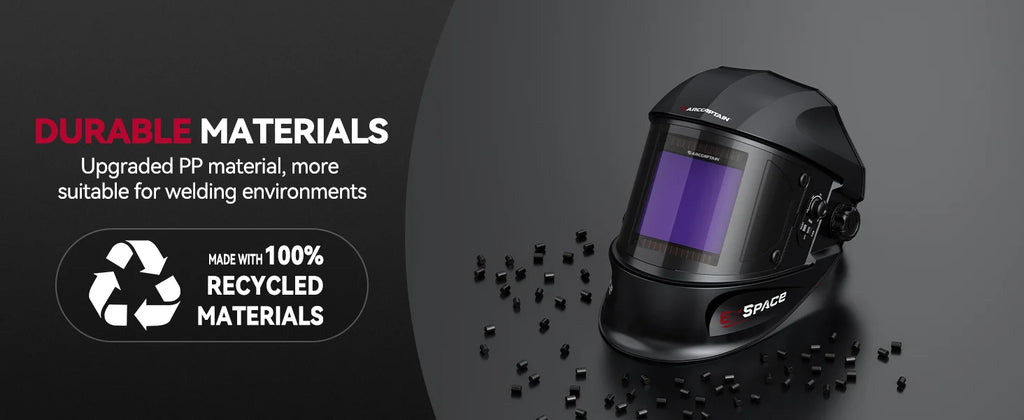 ARCCAPTAIN Auto Darkening Welding Helmet 1/1/1/1 Large Viewing 4 Arc Sensor Solar Power Welding Mask For ARC MIG MAG TIG CUT