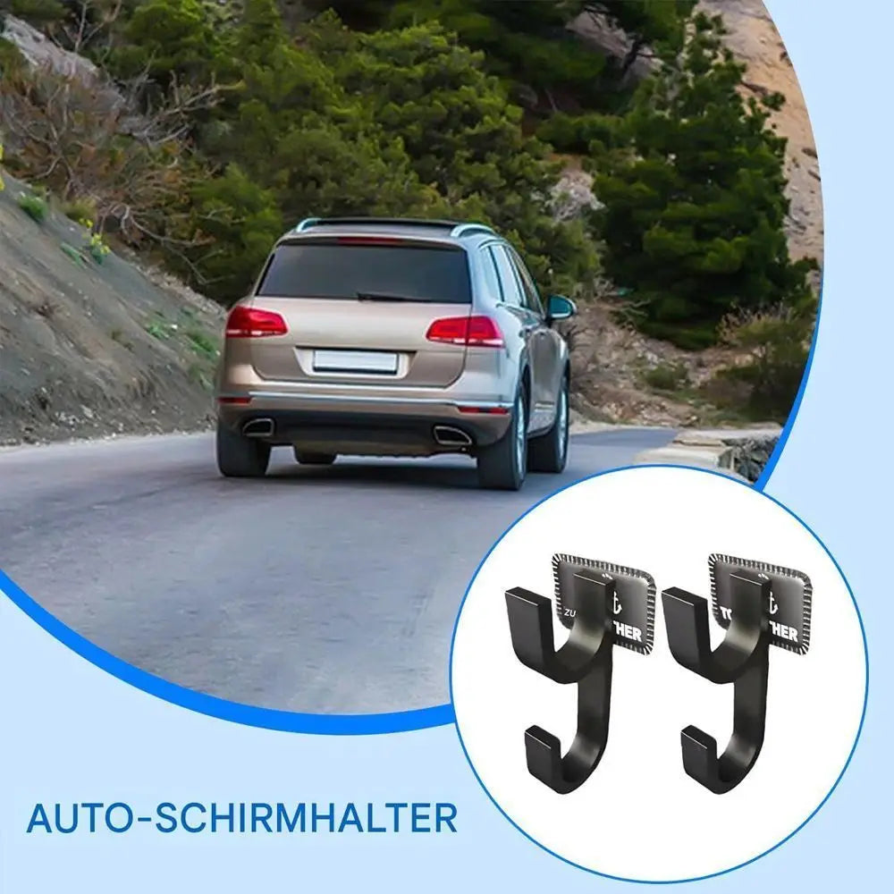 2/4PCs Car Umbrella Holder Trunk Hook Mount Towel Hooks Universal Bracket Stand