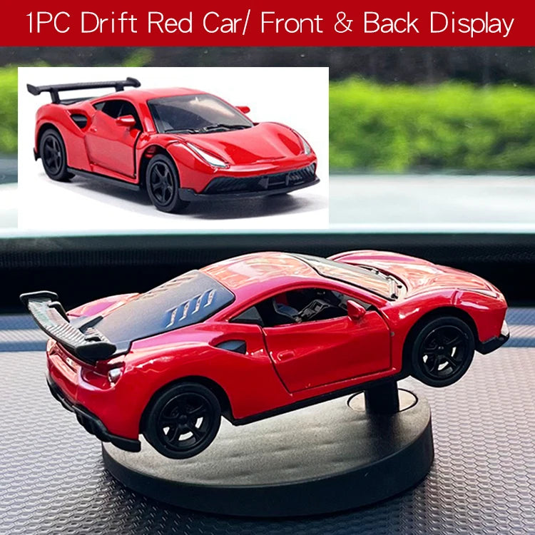 Drift Car dashboard toy model swing turning cool sports race auto ornaments Premium Automotive Accessory