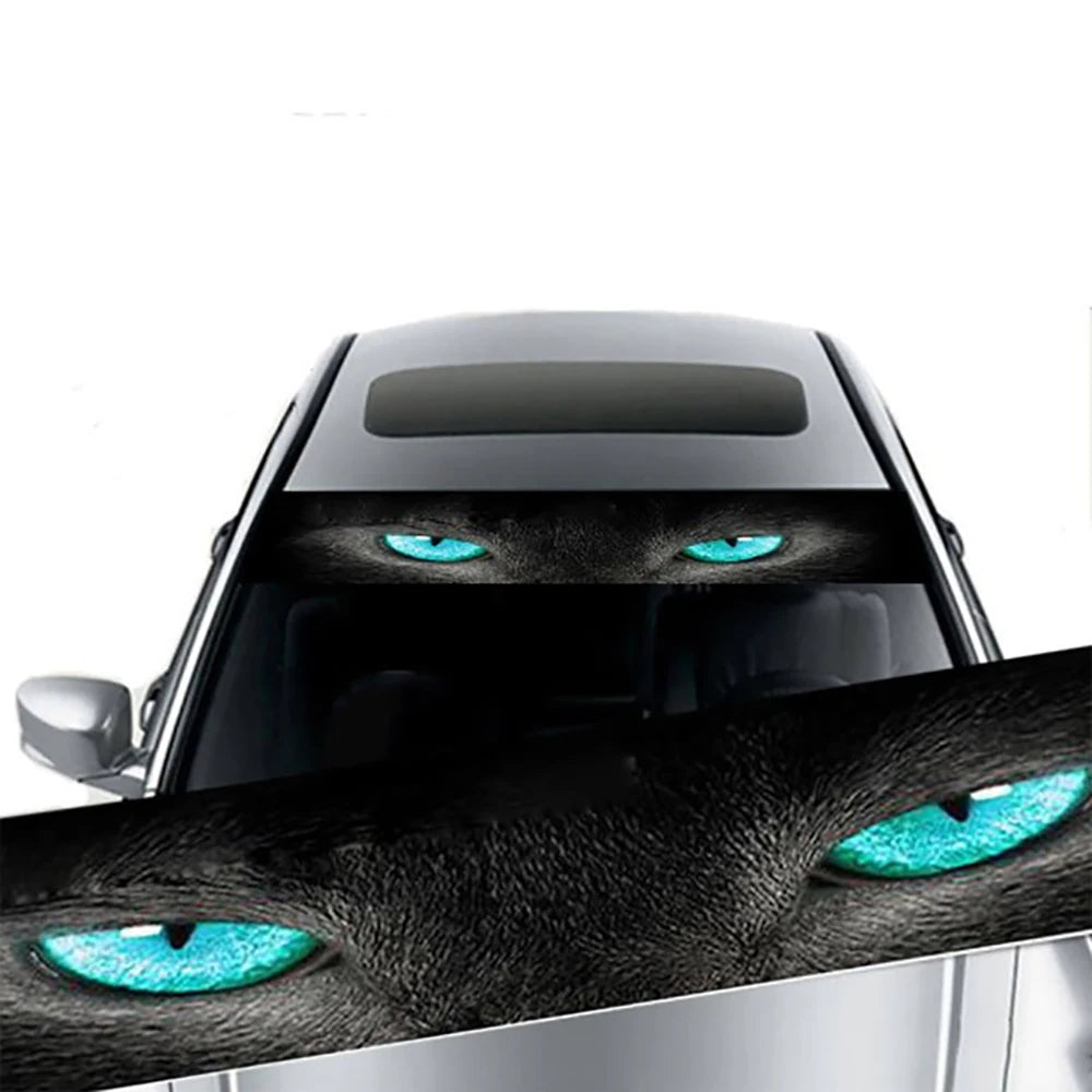 Car Sunshade Stickers Auto Front Windshield 3D Vinyl Film Rear Gear Sunshade