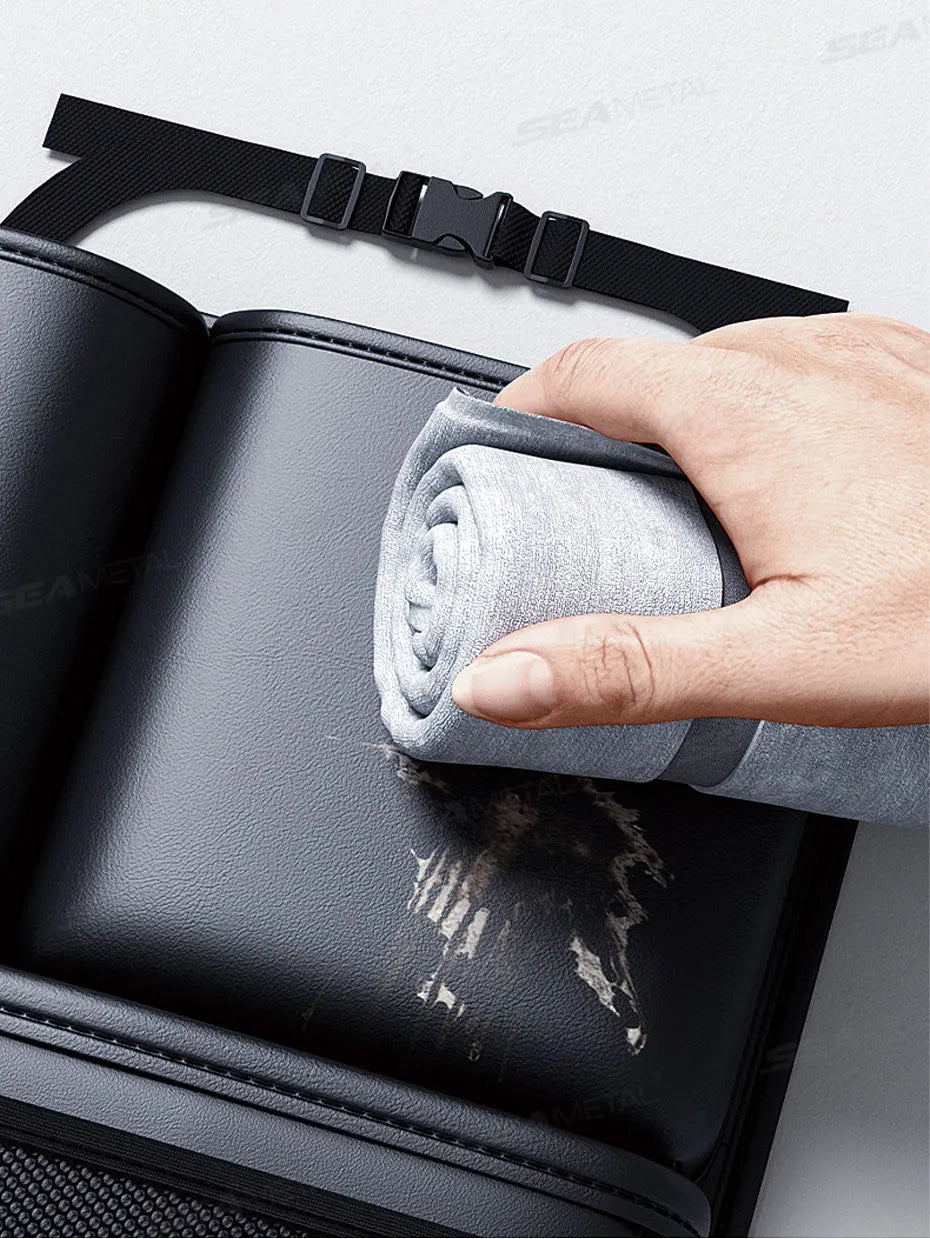 BLALION Car Trunk Leatherette Storage Bag Detachable Auto Seat Back Pocket