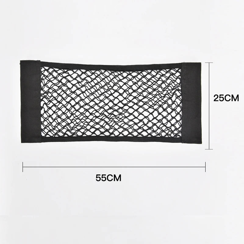 Car Back Rear Seat Storage Net Elastic String Universal Mesh Bag Interior