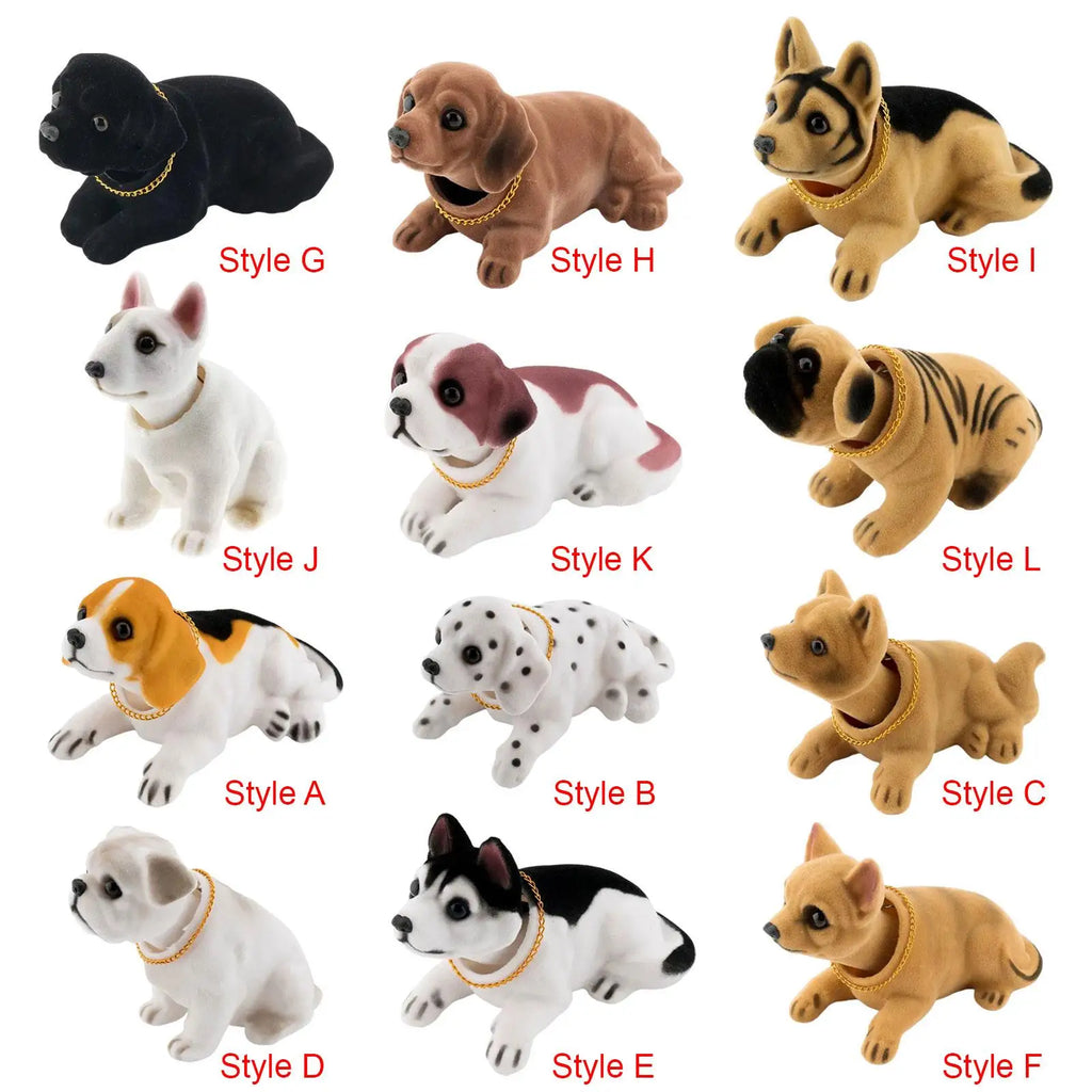Shaking Head Dog Car Ornaments Dashboard Toys Cute Gift for Premium Automotive Accessory