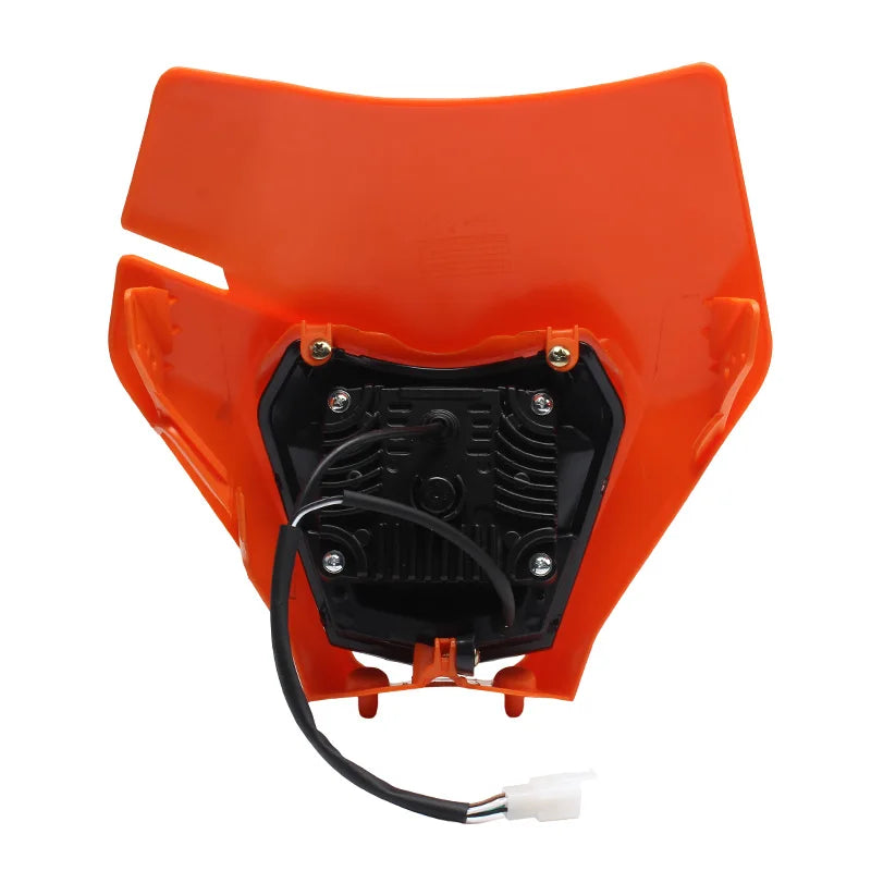 for KTM Headlight Plate LED Motorcycle Enduro Fairing EXC MX SX  Wick Headlamp Dirt Bike Parts Supermoto Motocross Enduro Mask