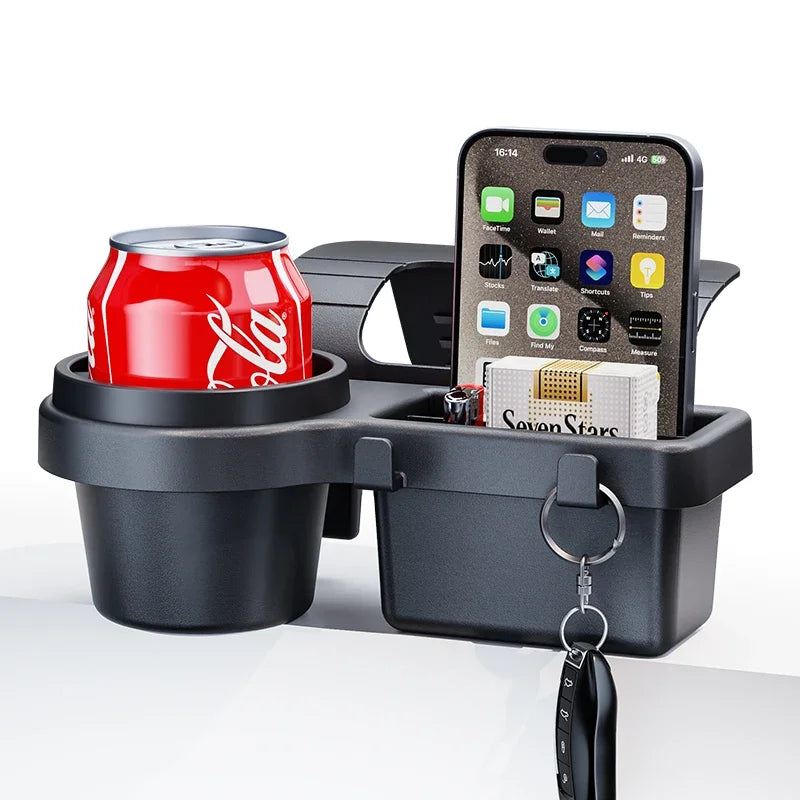 Car Cup Stand Phone Holder Mount Tray Side Door Window Storage Barrel Pocket
