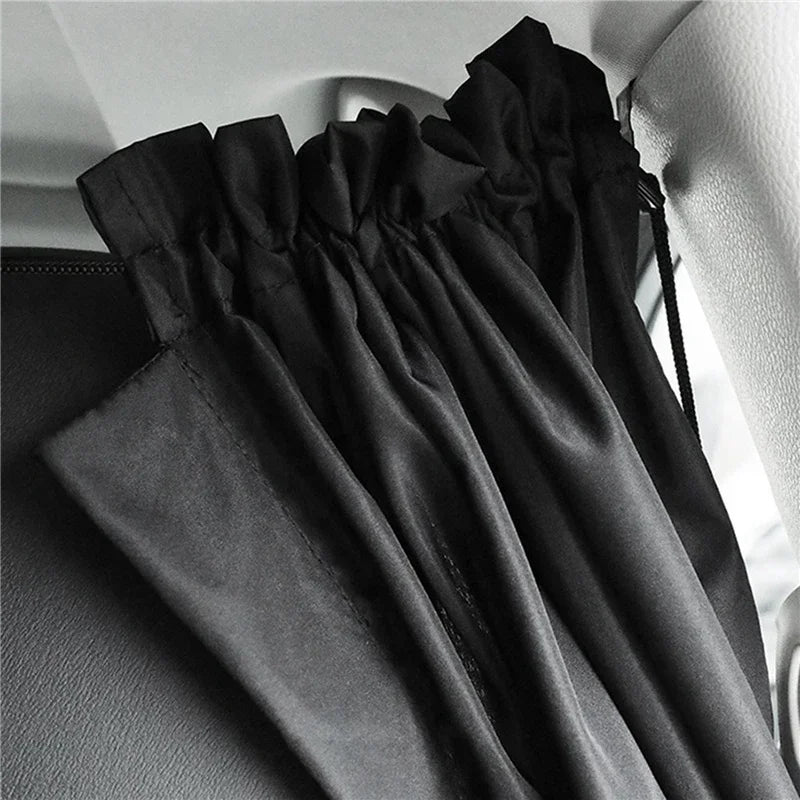 Car Privacy Curtains Universal Divider Curtain Between Rear Seat Auto Blackout