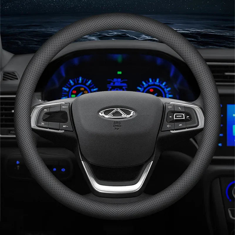 Car Steering Wheel Covers Ultra-thin O-shape Full Hole Wrap Universal 37-38cm