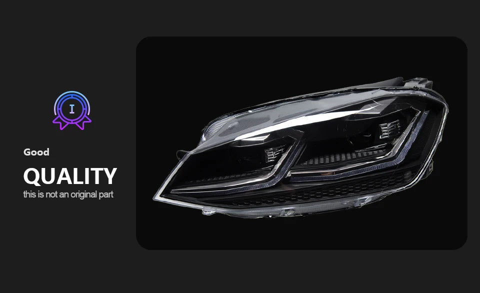 Headlights For VW Golf 7 MK7 Gti LED 2013-2017 Golf 7 Head Lamp Car Styling DRL Signal Projector Lens Auto Accessories Front