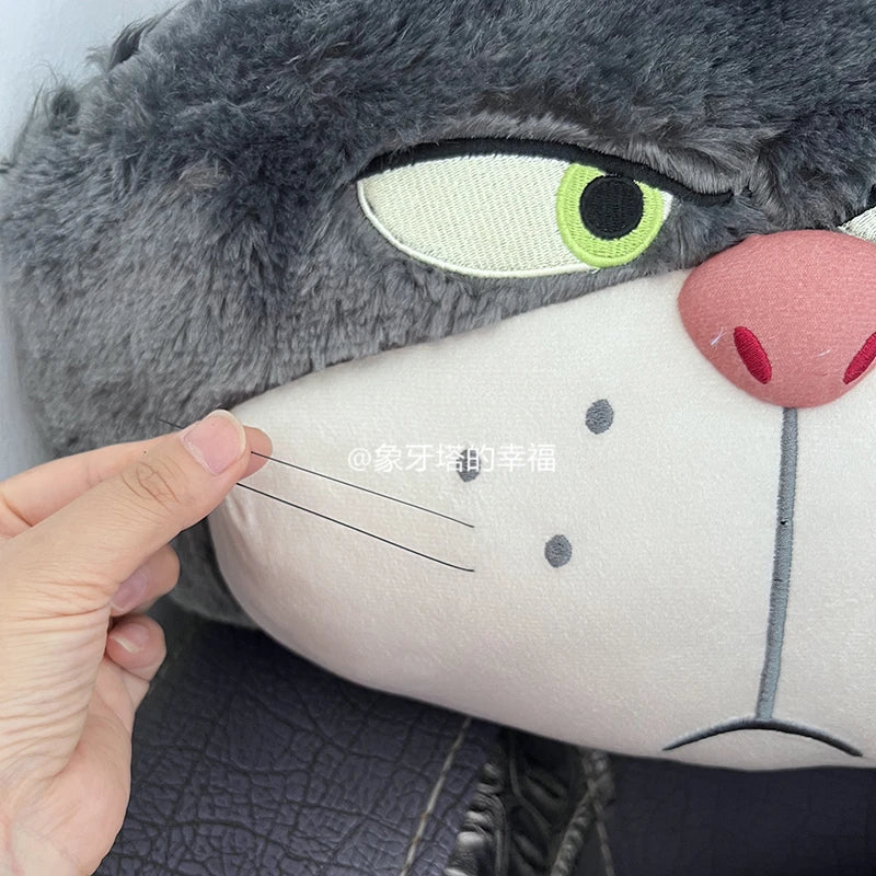 Cute Lucifer Cat Headrest Seat Belt Cover Cartoon Stuffed Anime Cinderella Bad