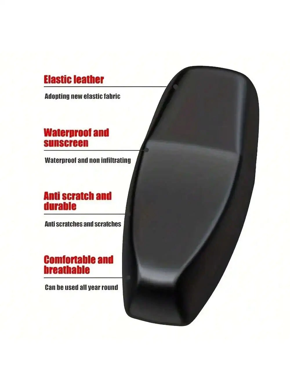 Waterproof Motorcycle Seat Cover Elastic Leather Scooter Protector Interior Auto