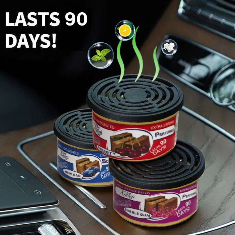 Car Air Fresheners Perfume Odor Eliminator Canned Wood Block Long-Lasting SUV
