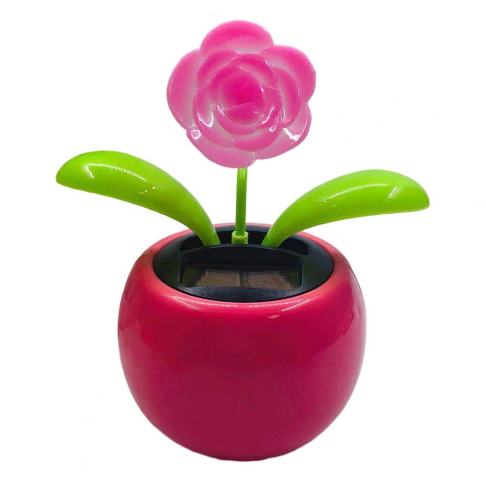 Fashion Car Ornament Solar Powered Cartoon Vibrant Ornamental Gifts Automobile Premium Automotive Accessory