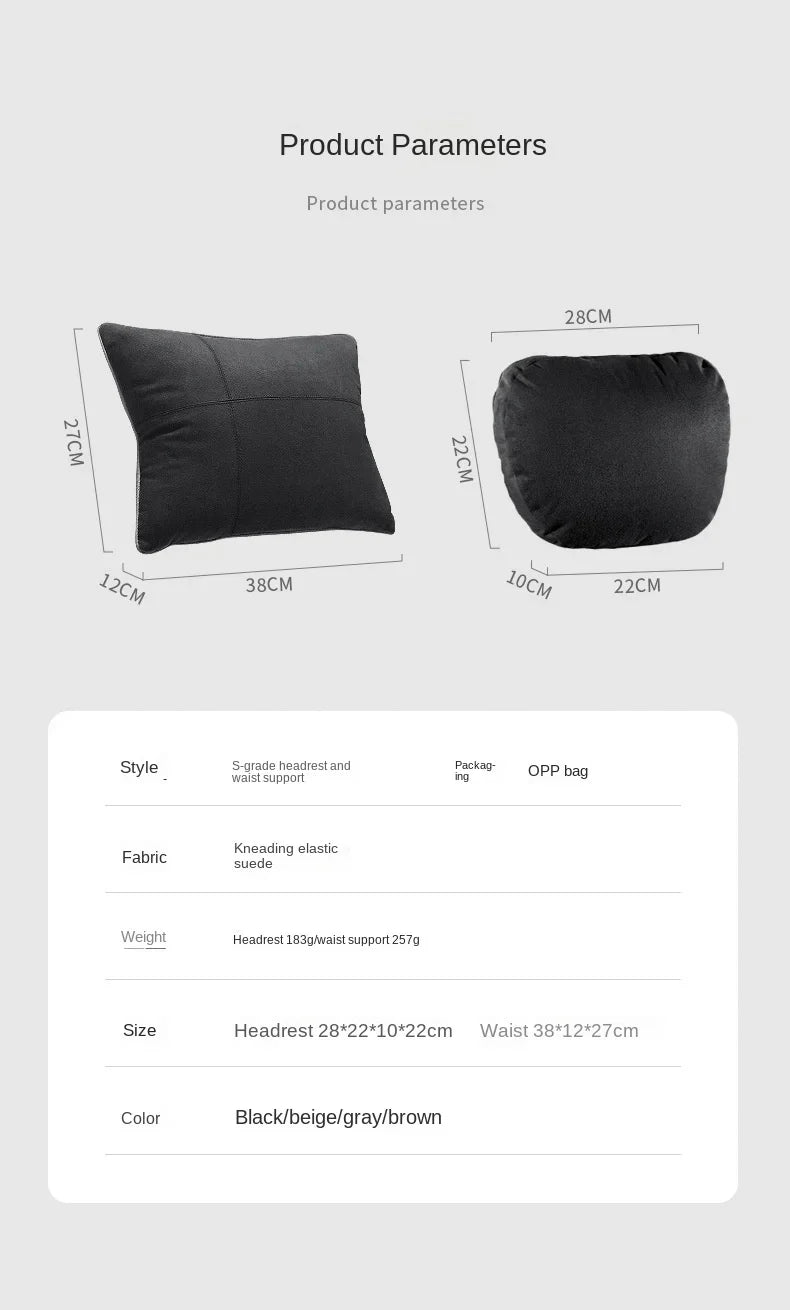 Car Headrest Neck Support Seat Maybach Design S Class Soft Universal Interior