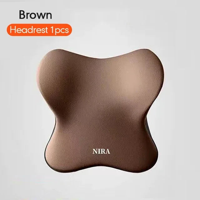 Memory Foam Car Universal Headrest Lumbar Cushion Back Pillow Interior Protector