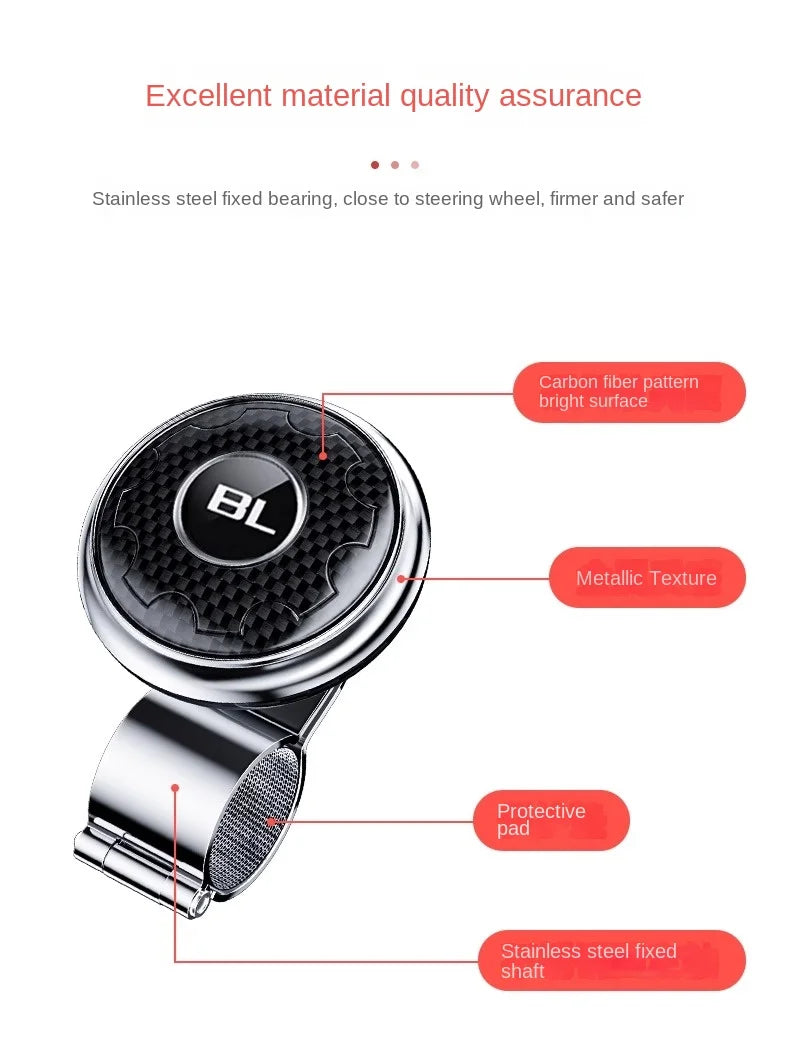 Car Steering Wheel Booster Ball Turning Spinner Knob Bearing Power Handle