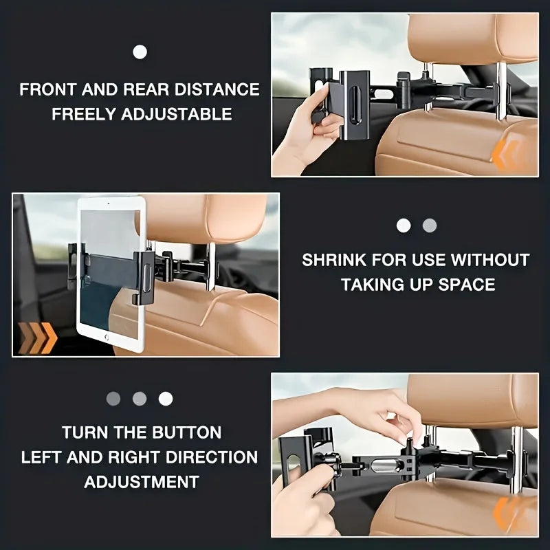 Universal Car Tablet Holder Back Seat Headrest Mount For iPad Air Mini Pro 4-13