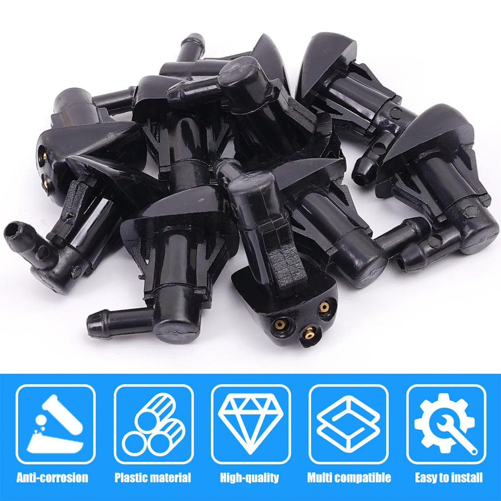 New Car Windshield Wiper Washer Spray Nozzle for Most Models Auto 3 Holes Premium Automotive Accessory