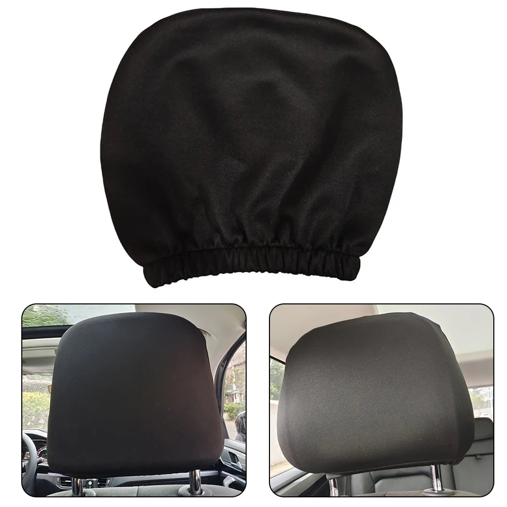 1 pc Premium Cloth Headrest Cover For Car Truck SUV Auto Universal Elastic Neck