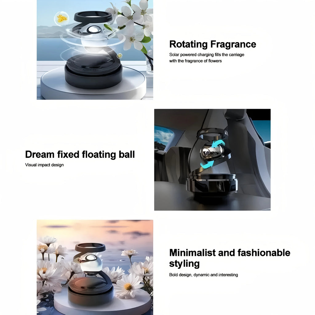 Starry Sky Solar-Powered Car Air Freshener Long-Lasting Fragrance Stylish SUV