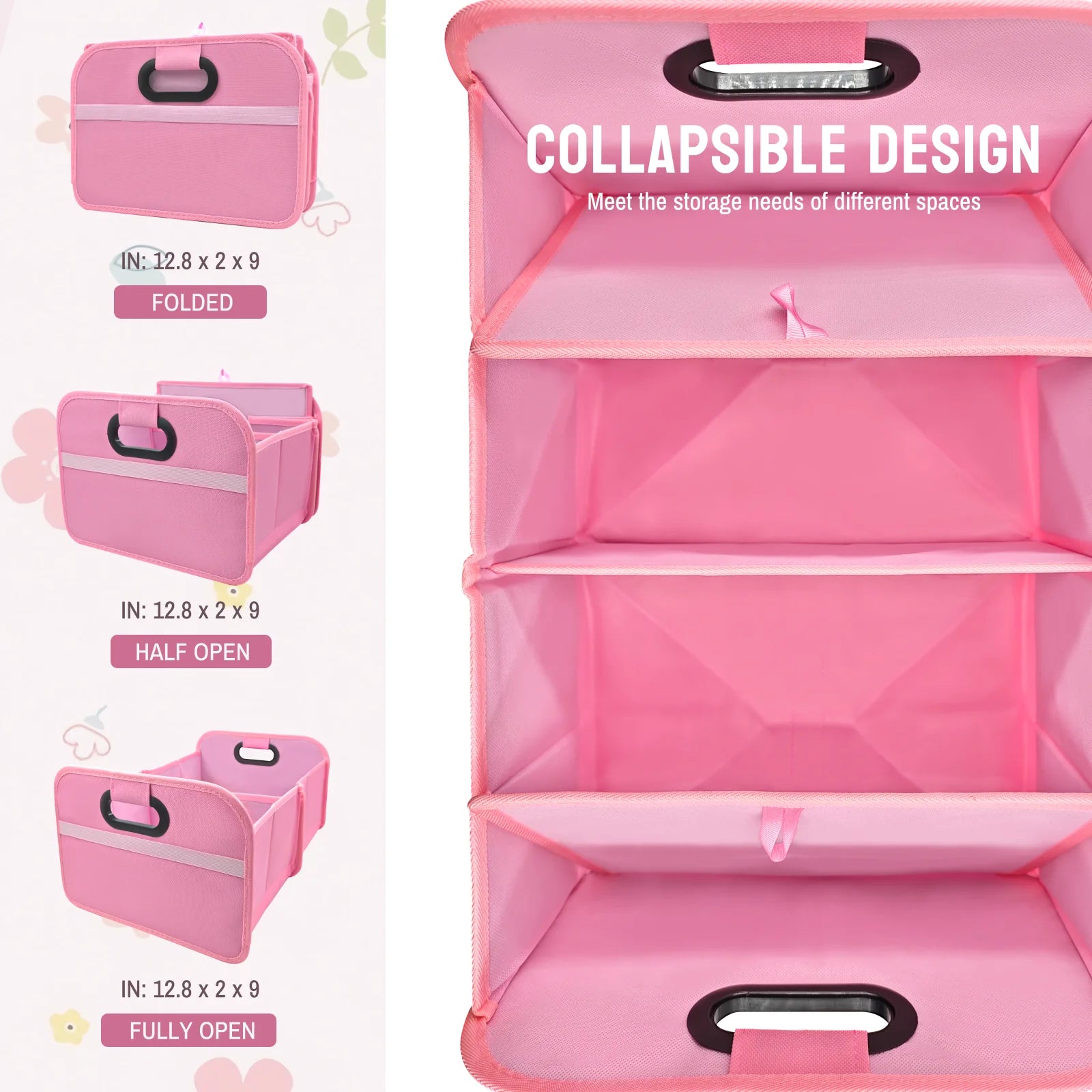 Trunk Organizer for suv Foldable portable car storage box camping outdoor Truck