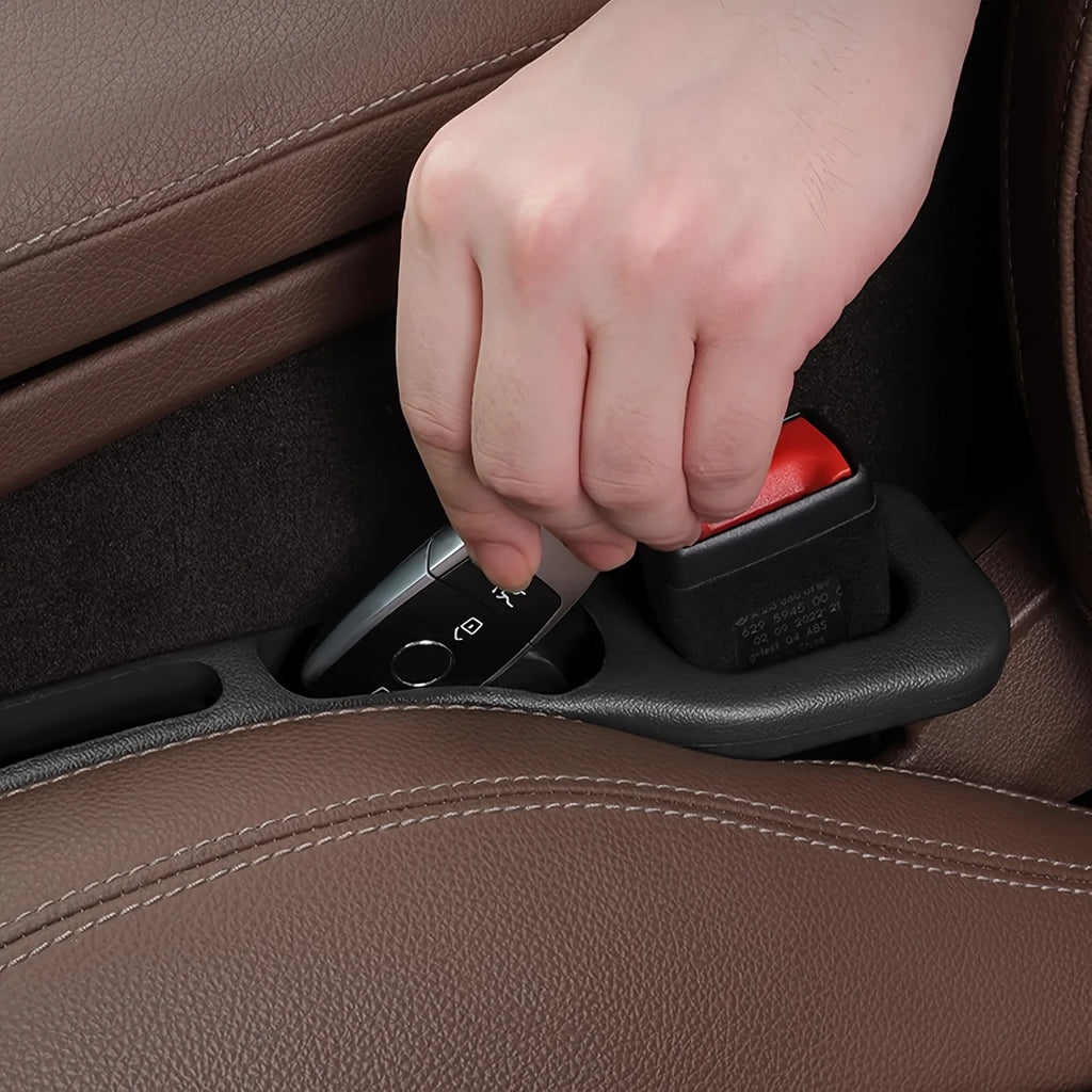Lot of 2 Car Seat Gap Filler Organizer Pu Waterproof Plug Strip with 2 Interior