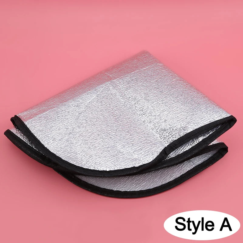 Car Steering Wheel Sun Shade Double Thick Sun Protection Foldable Anti-uv