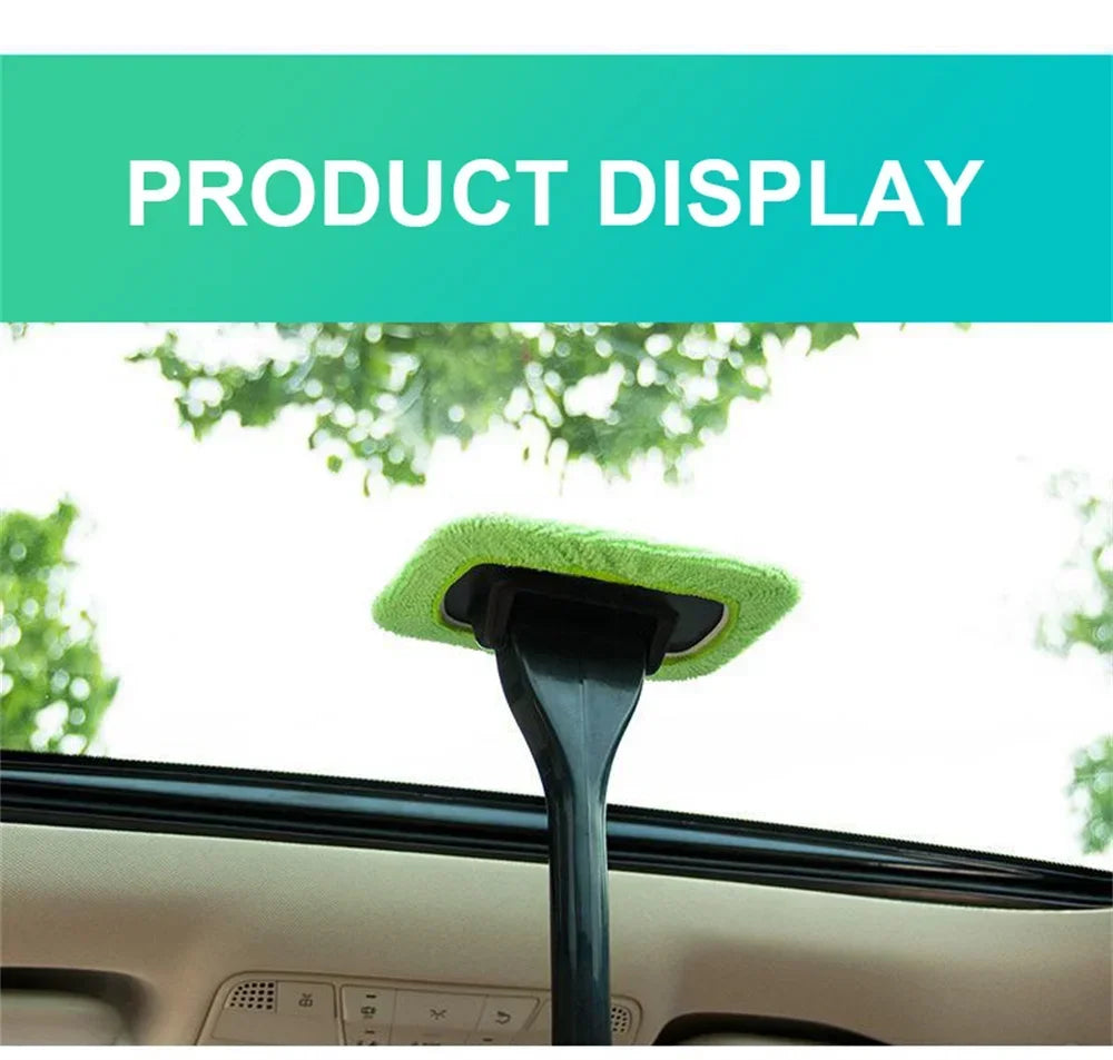 New Car Window Cleaner Brush Kit Windshield Cleaning Wash Tool Inside Interior Premium Automotive Accessory