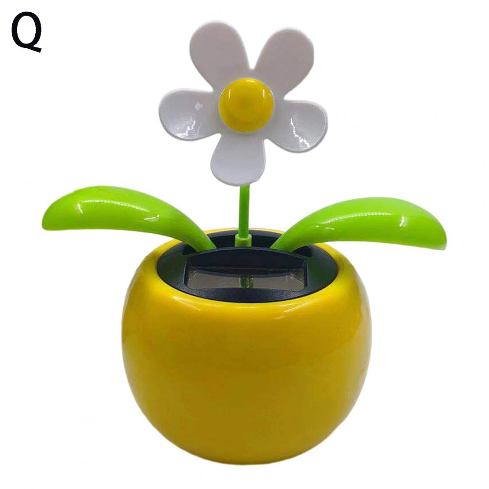 Fashion Car Ornament Solar Powered Cartoon Vibrant Ornamental Gifts Automobile Premium Automotive Accessory