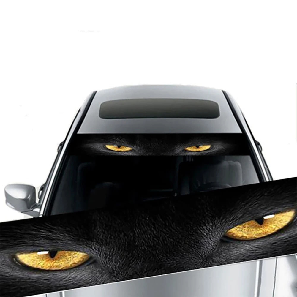 Car Sunshade Stickers Auto Front Windshield 3D Vinyl Film Rear Gear Sunshade