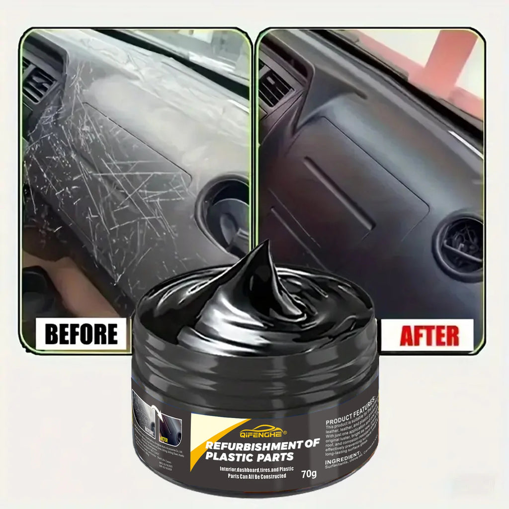 Automotive Plastic Repair Agent-Interior and Exterior Plastic Polishing Wax,Scratch Repair Suitable for Tires