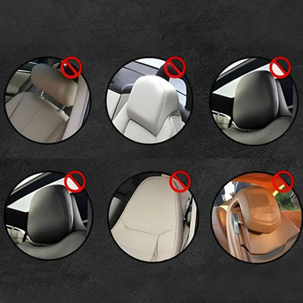 Car Headrest Cover Funny Auto Interior Supplies Head Rest Protector Vehicle