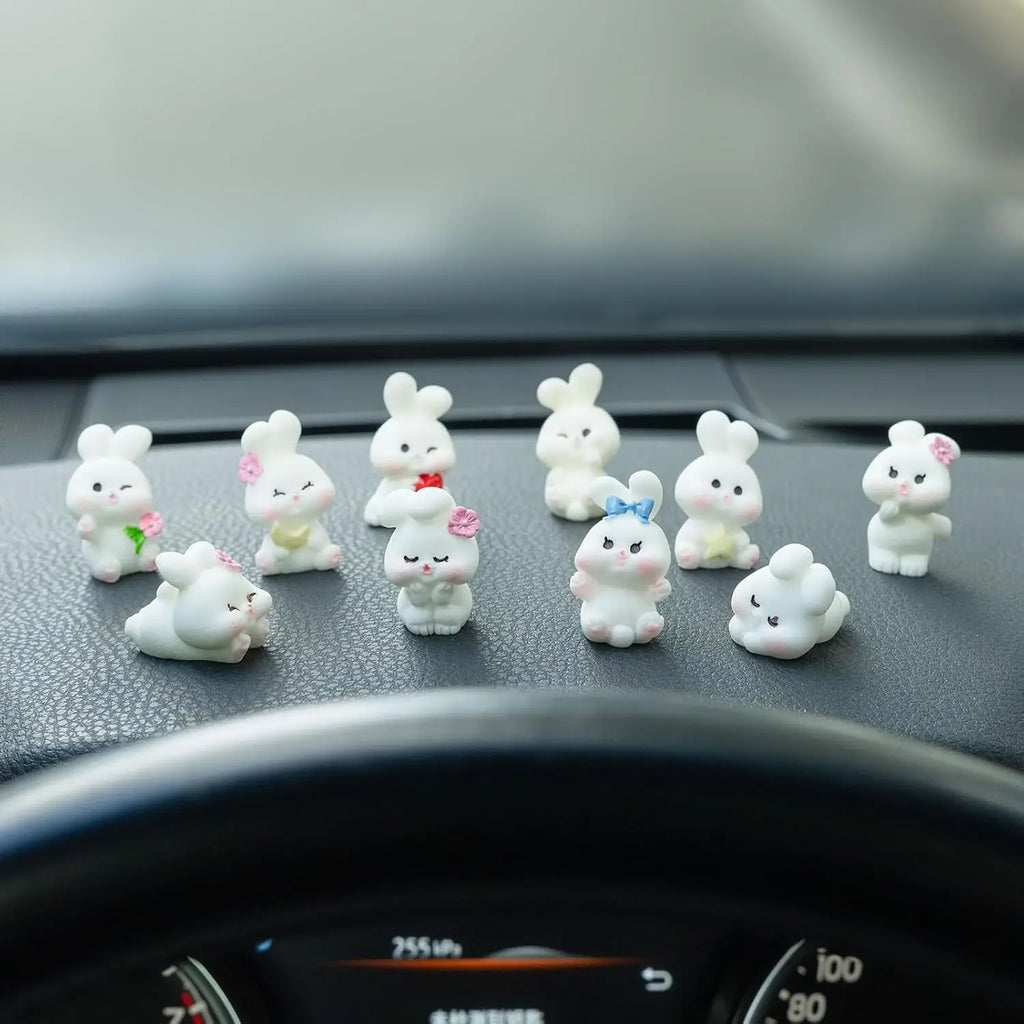 Cute Mini Animal Car Dashboard Accessories Fun Rear view Mirror Decor Interior Premium Automotive Accessory