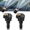 Sale 2Pcs Car Windshield Wiper Washer Spray Nozzle Fits Most Models Dual Holes Premium Automotive Accessory