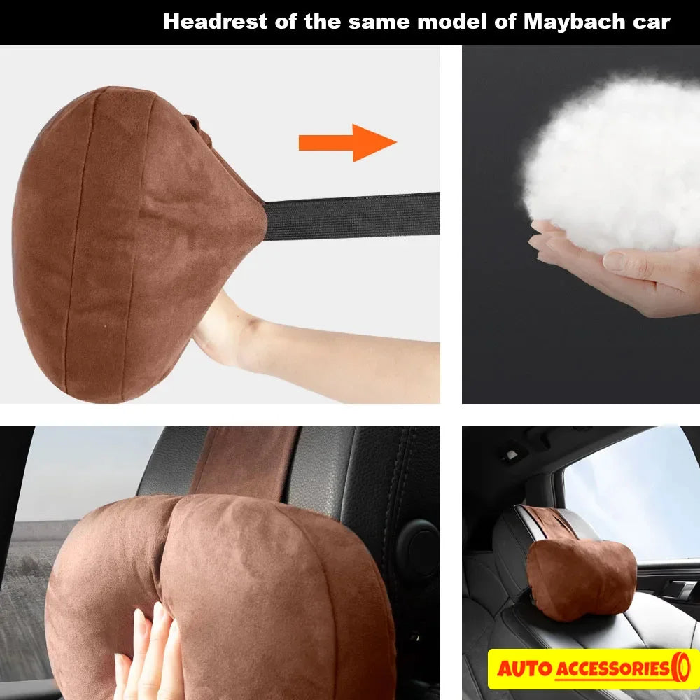 Car Headrest Neck Support Seat Maybach Design S Class Soft Universal Interior