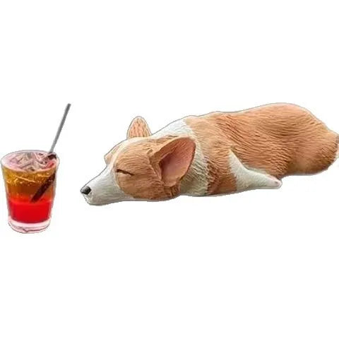Car Dashboard Dog Toys Accessories Decorate Exquisite Mini Corgi Resin Doll Premium Automotive Accessory